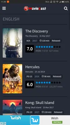 MovieCast android App screenshot 3